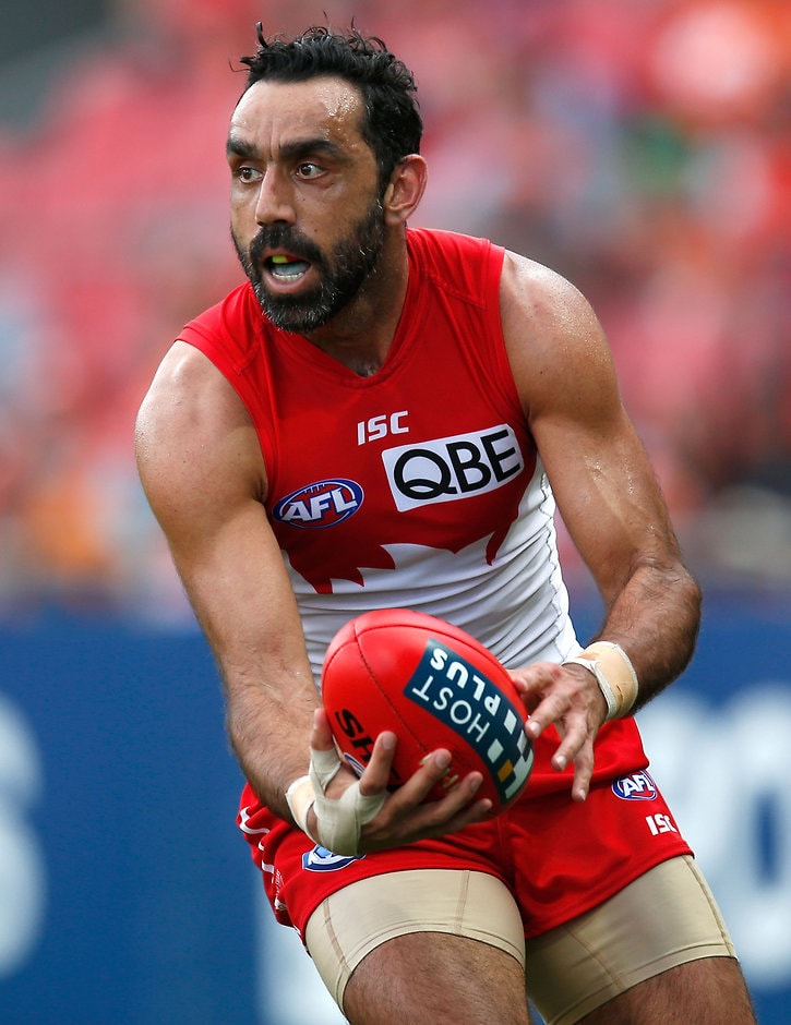 AFL 2015 Rd 21 - GWS Giants v Sydney Adam Goodes' influence on the AFL both on and off the field has been enormous - ${keywords}